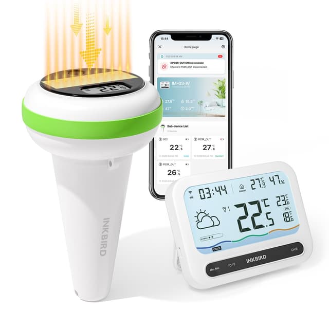 🌞🏊‍♂️ Inkbird IBS-P03R Solar-Poolthermometer mit WLAN-Gateway 🏊‍♀️🌞