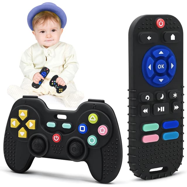 👶🎁 Beißring Baby Spielzeug 0-6 Monate Jungen Mädchen Personalisiertes Geschenk 🦷📺