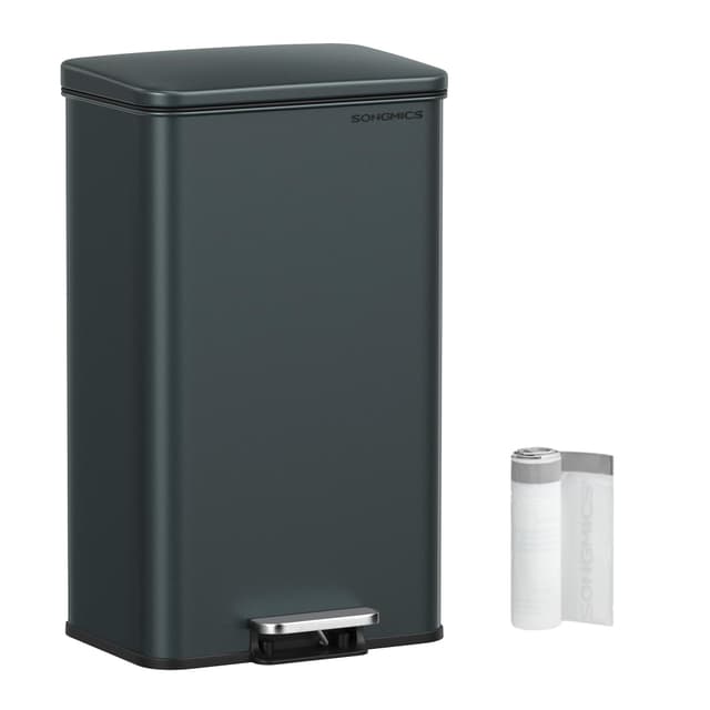 SONGMICS Mülleimer Küche, 40 Liter Abfalleimer, großer Tretmülleimer 🗑️