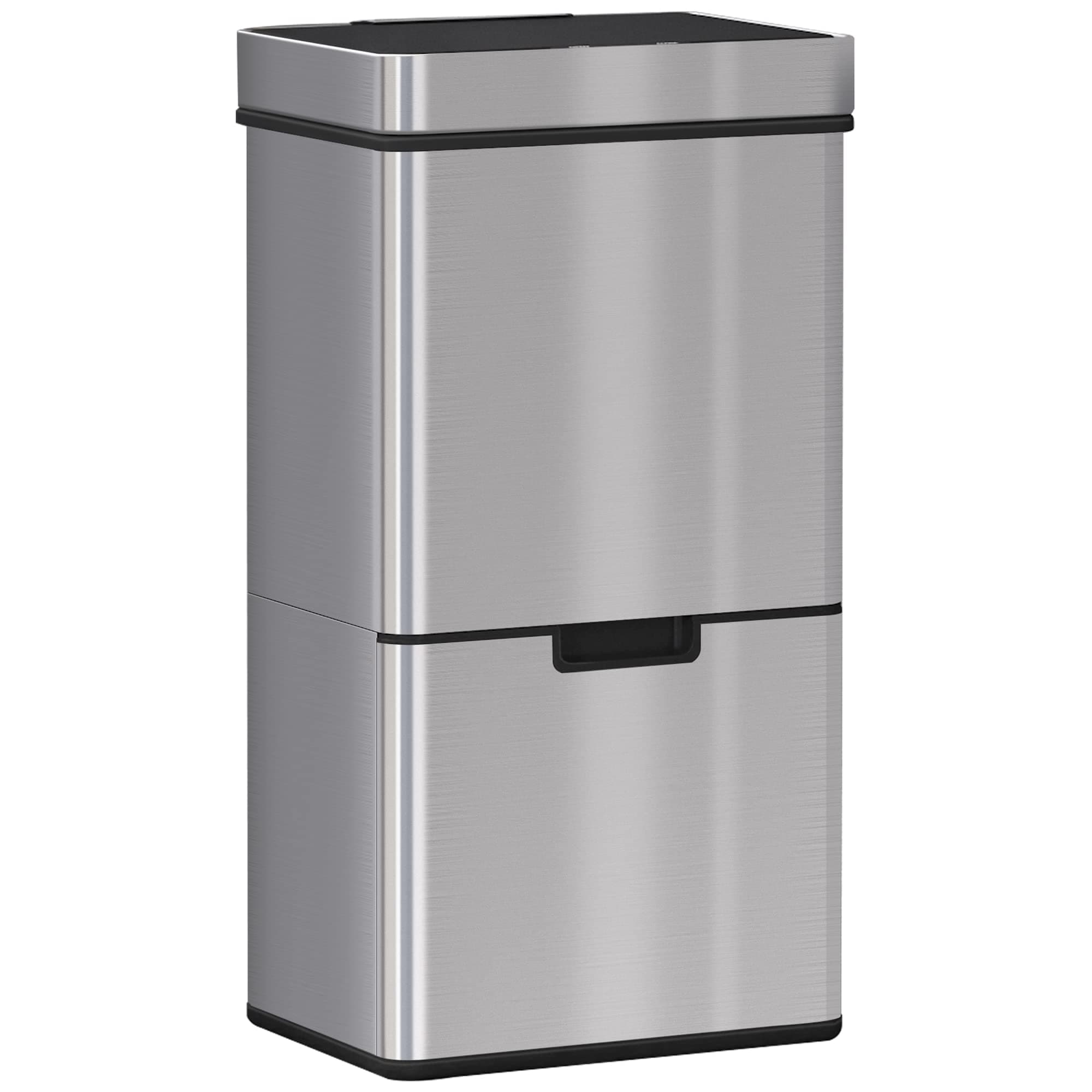 🗑️ HOMCOM Mülleimer mit Sensor 47L + 2 x 12,5L Automatischer Abfalleimer mit Bewegungssensor 🌿