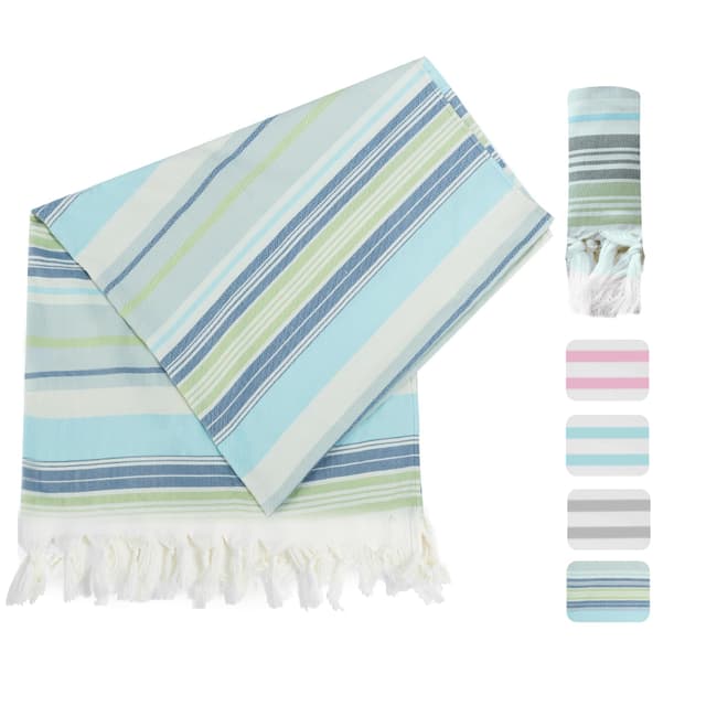 🏖️🌿 Winthome Hamamtuch Weich 100x180cm - Strandtuch Bambus-Baumwolle 🛍️