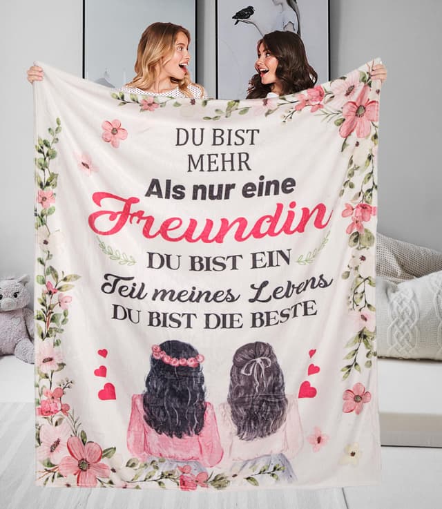 Adolgutty Geschenke für Freundin 🎁 Beste Freundin Geschenke Kuscheldecke