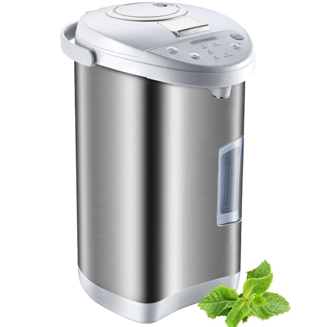 Thermopot 5 Liter | Perfekt für Glühwein geeignet 🔥 | Edelstahl Heißwasserspender 🍵 | Glühweinkocher 🍷 | Wasserkocher ☕ | Wasserspender 💧 | Dispender | Thermoskanne ☕ | Glühweinspender 🍷 | Teekocher