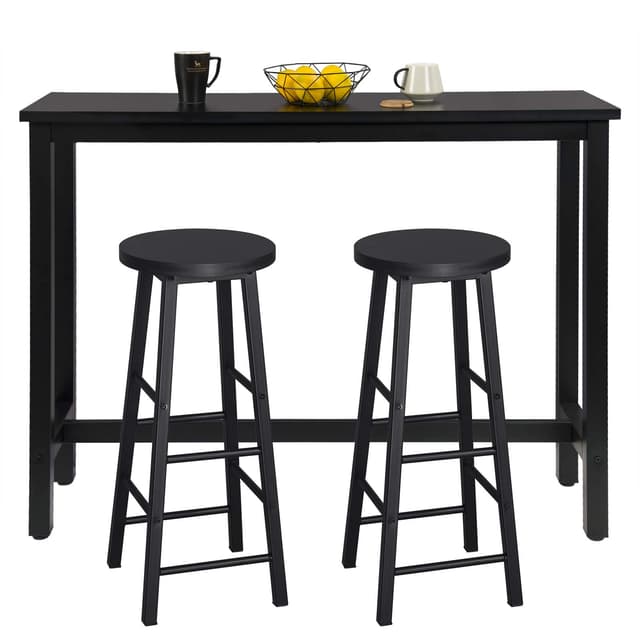 🌟 Deal des Tages! WOLTU Bartisch Set mit 2 Barhockern 🌟