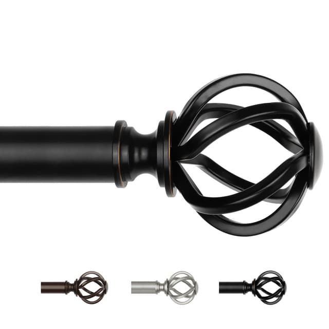 🌟 USFOOK Gardinenstangen Schwarz 80 bis 304 cm 🏡