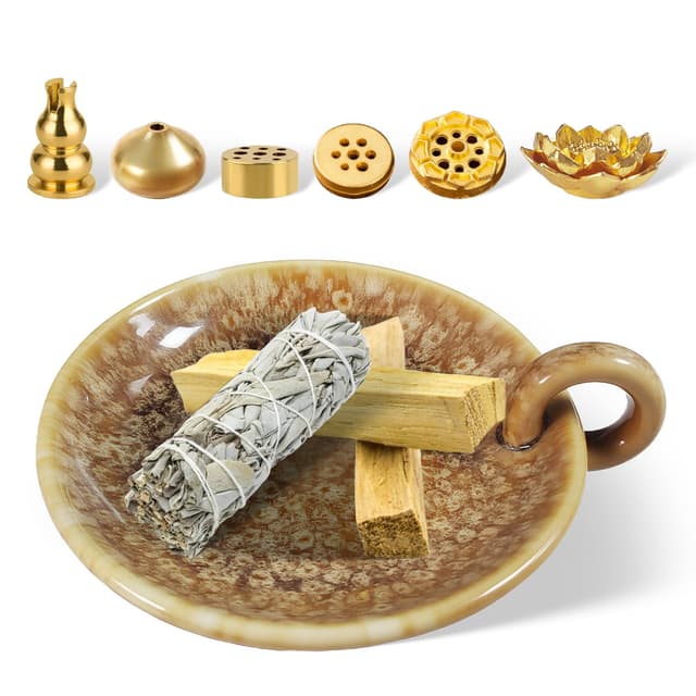 Keramik Räucherschale 7-in-1 Räucherstäbchenhalter 🌿🕯️