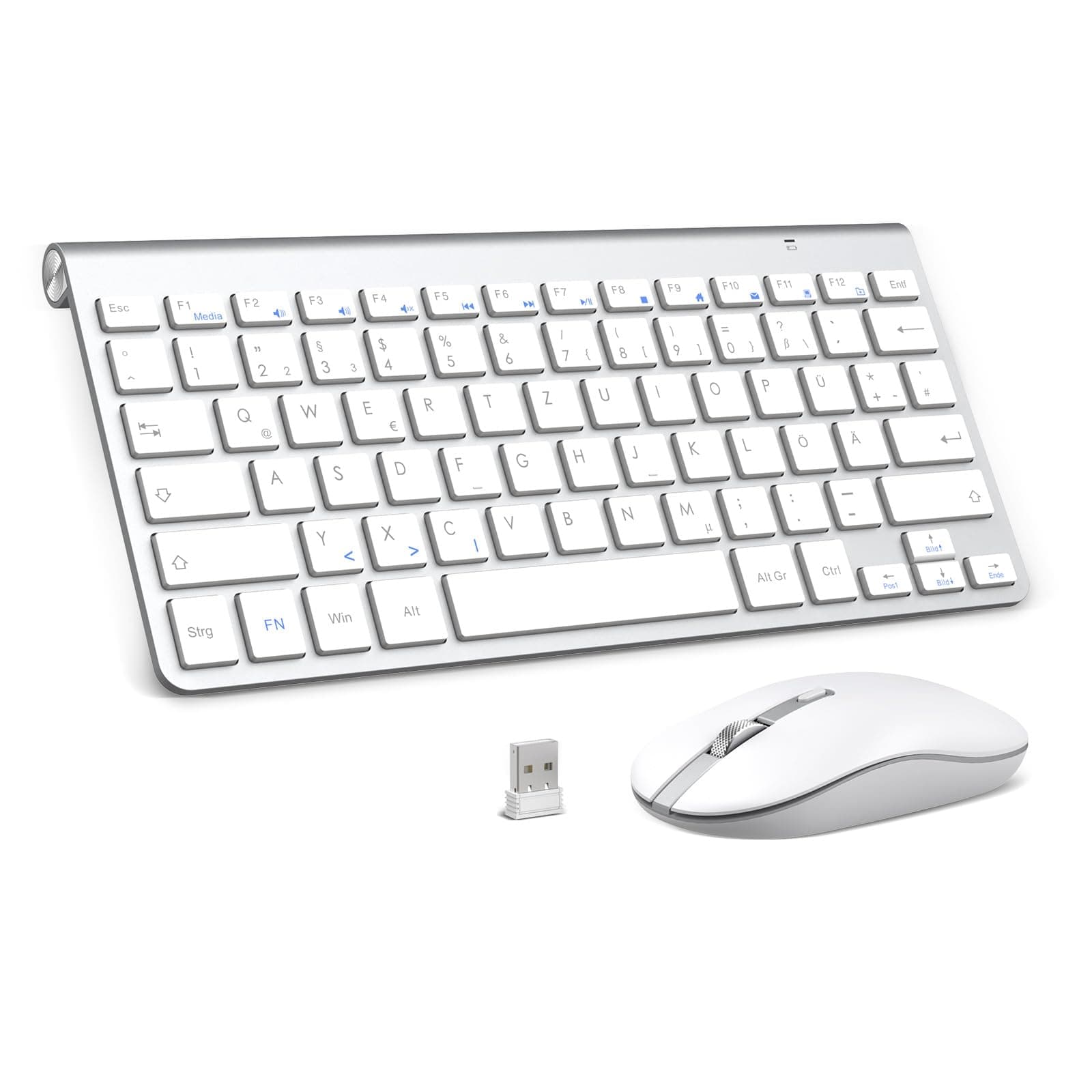 🌟 PINKCAT Mini Tastatur Maus Set Kabellos 2.4 GHz 🖱️