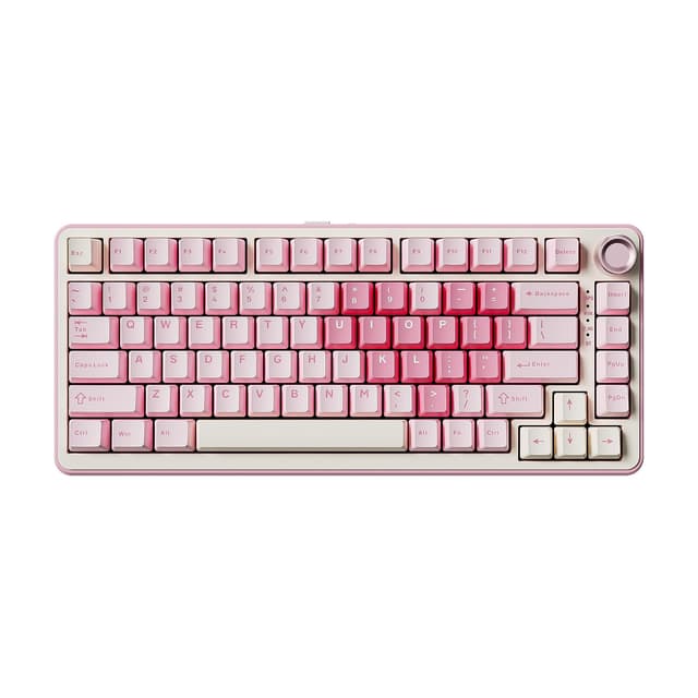 YUNZII B75 PRO Drahtlose Mechanische Tastatur - 75% Gaming Tastatur mit Cocoa Cream V2 Switch Pink 🔥