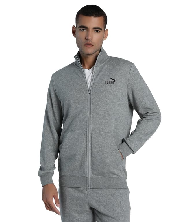 🔥 Super Deal: PUMA Unisex Ess No. 1 Logo Track Jacket Tr Trainingsjacken (1er Pack) M Medium Gray Heather!