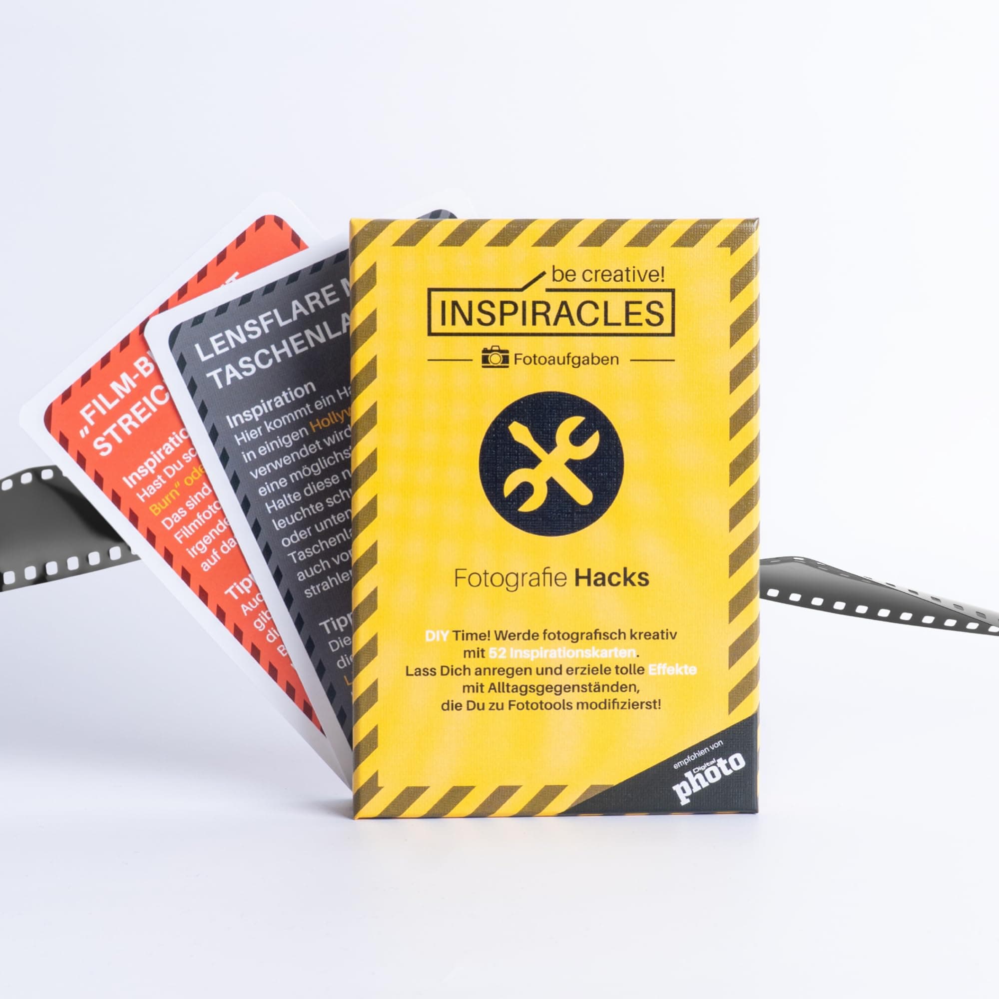 INSPIRACLES Foto-Aufgaben Karten – Fotografie Hacks – 52 kreative Foto-Challenges