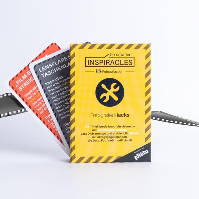 INSPIRACLES Foto-Aufgaben Karten – Fotografie Hacks – 52 kreative Foto-Challenges