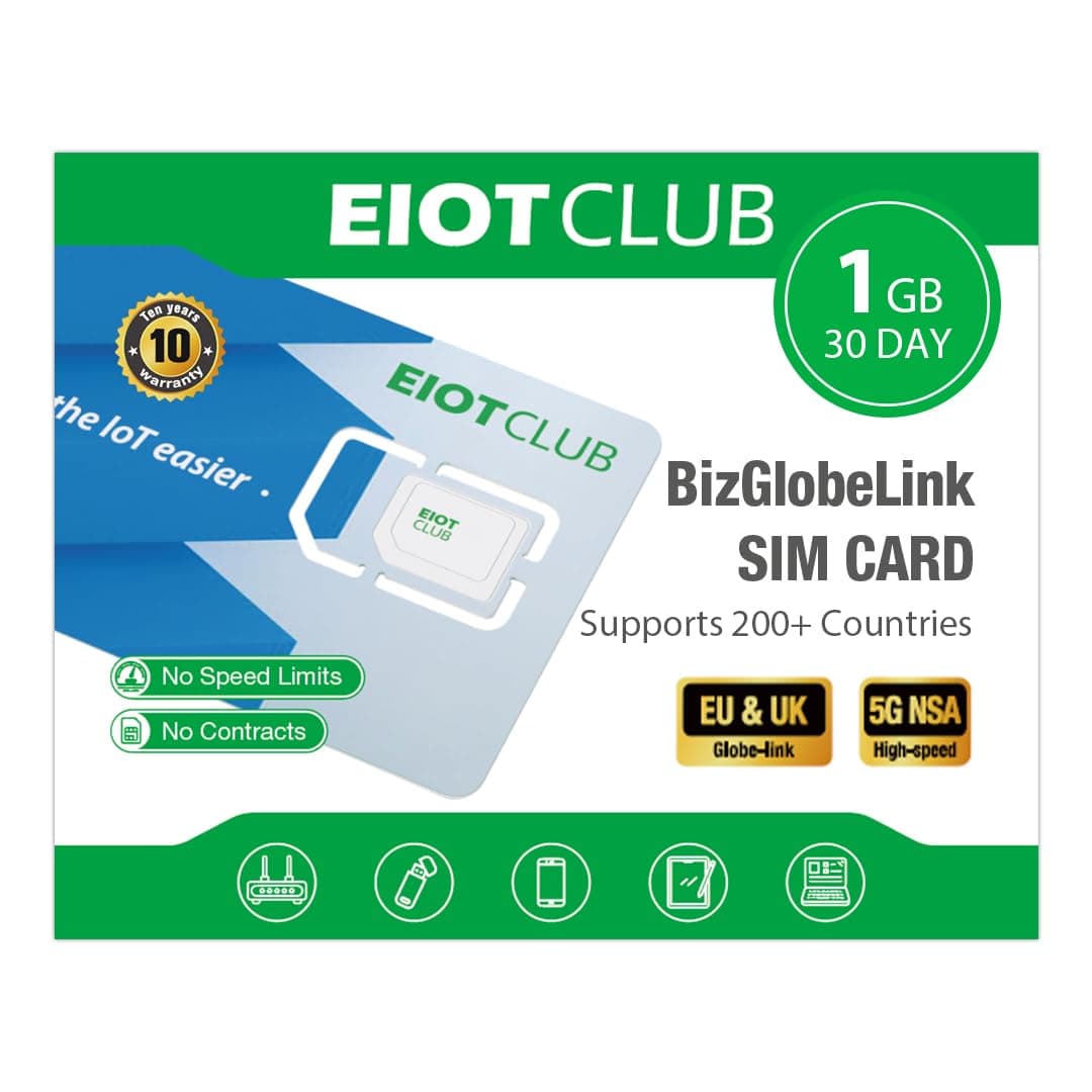🌍📶 EIOTCLUB Globale SIM-Karte, 5G/4G Highspeed Prepaid Reise-SIM, 1GB 30Tage Nutzung in 200 Ländern