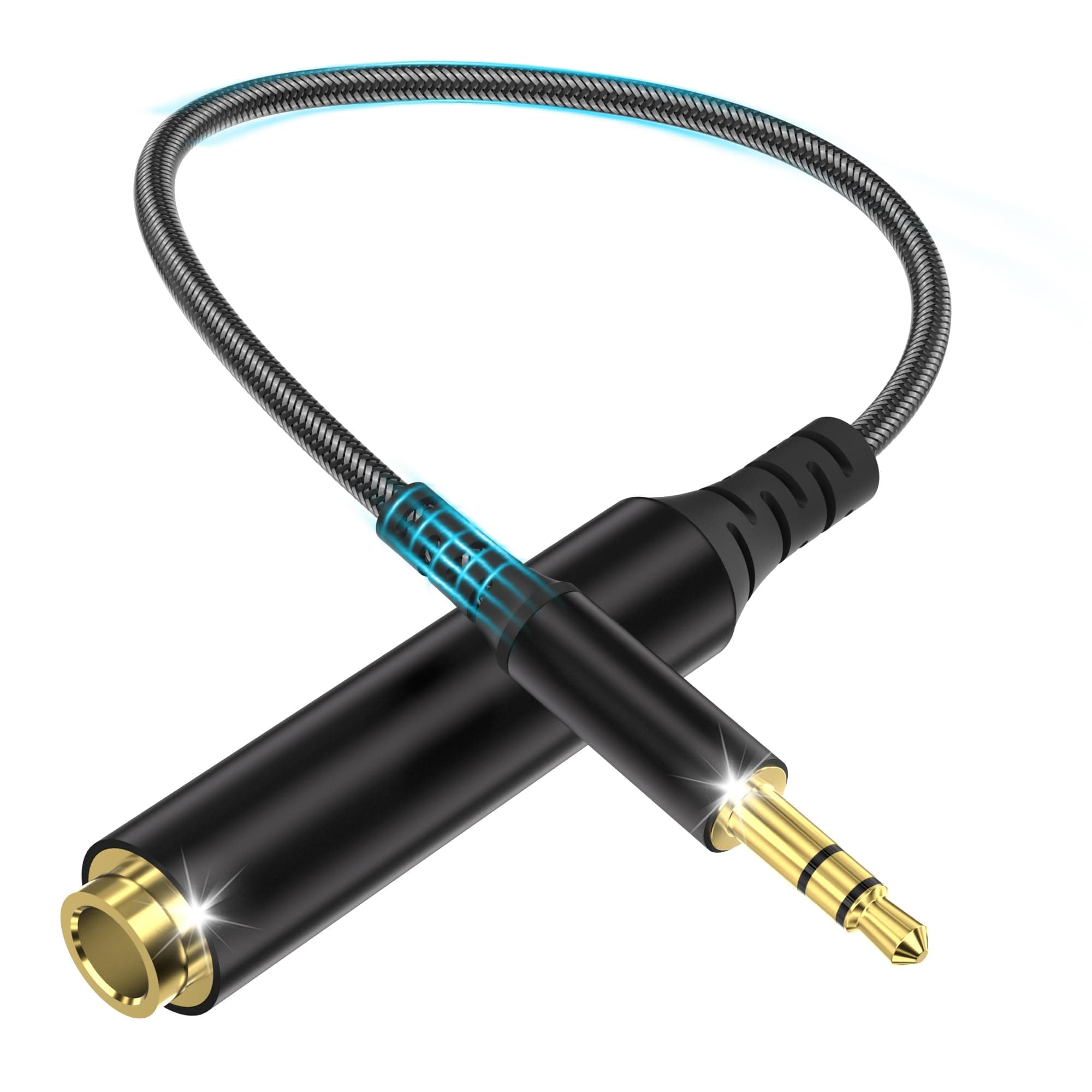 🔊🎧 3,5 mm zu 6,35 mm Klinkenadapter - Stereo-Audio-Aux-Adapterkabel 🎹