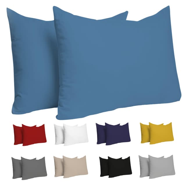 Angebot: Dreamzie Kissenbezug 30x50 (Set mit 2) - 100% Jersey Baumwolle 150 g/qm Kissenbezüge 💤🛏️