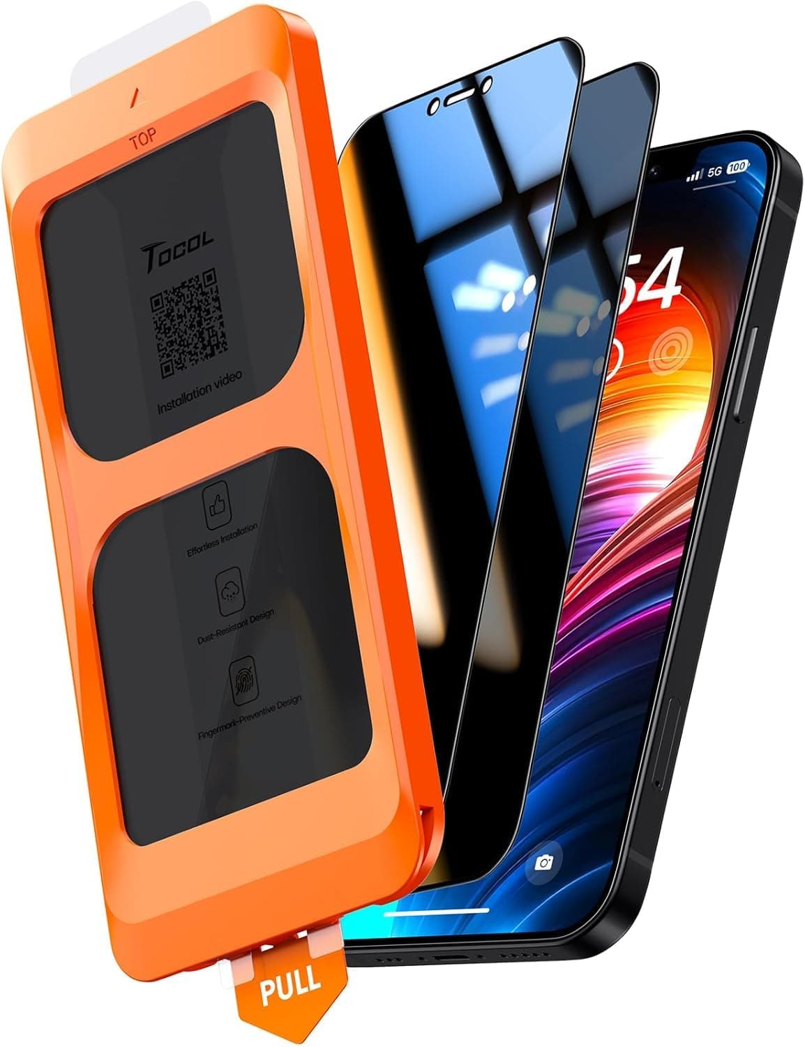 📱 TOCOL Panzerglas Sichtschutz für iPhone 12 / 12 Pro 🛡️