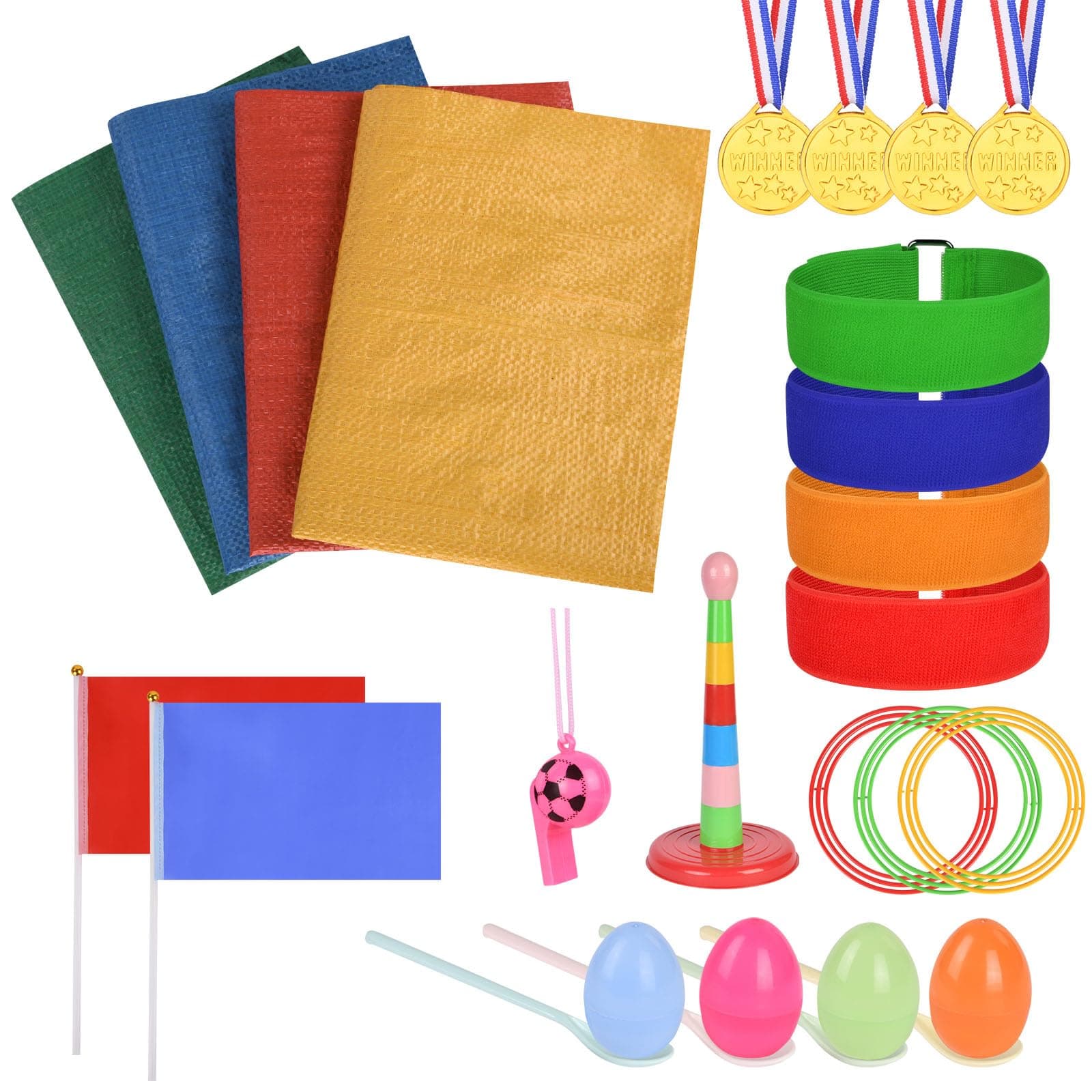Flintronic Unisex - Erwachsene 34 Stücke Kindergeburtstag Spiele 🏆🏅🥇🥈🥉