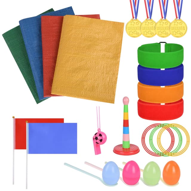 Flintronic Unisex - Erwachsene 34 Stücke Kindergeburtstag Spiele 🏆🏅🥇🥈🥉