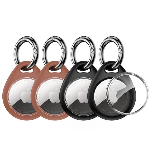 UNBREAKcable AirTag Anhänger 4er Pack - Schutzhülle mit Schlüsselanhänger aus TPU 🛡️🔑