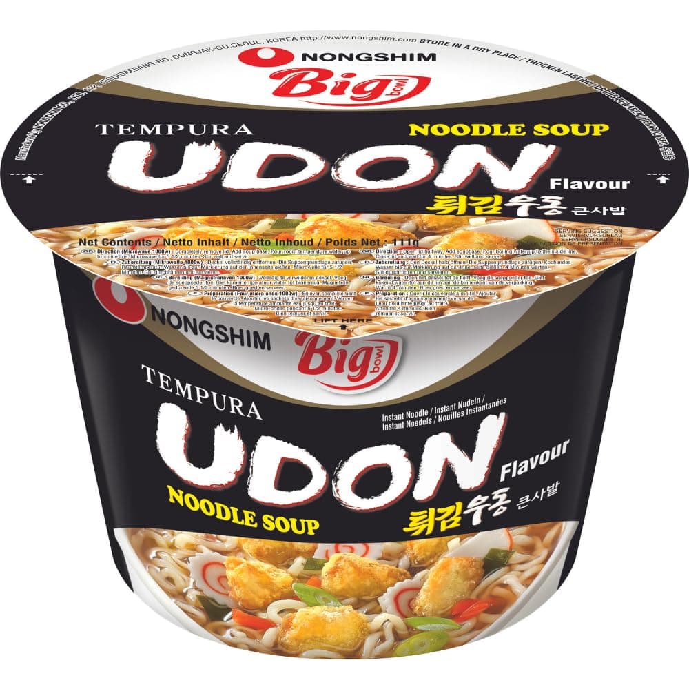 Nong Shim Instantnudeln Udon Big Bowl - Koreanische Ramen Suppe 🍜🇰🇷