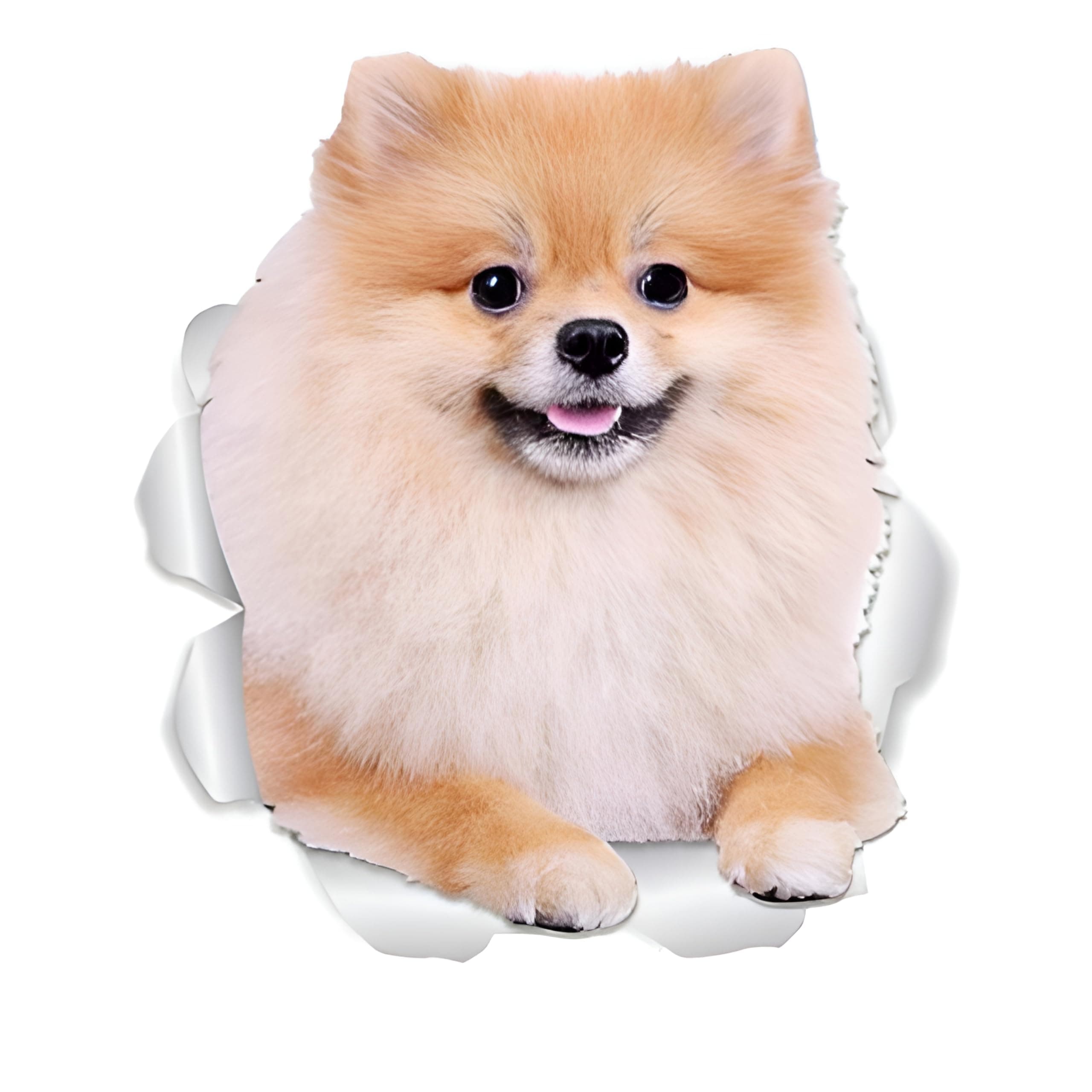 Pomeranian Autoaufkleber 15cm(5.9 Inch) - Lustige Haustier Dekoration 🐶🚗