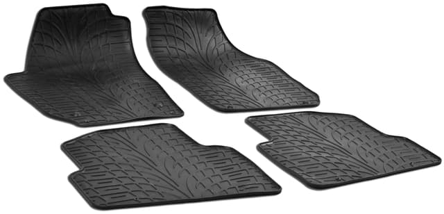 WALSER DirtGuard Gummi Fußmatten Auto für Skoda Fabia II 12/2006-12/2014 🚗💥