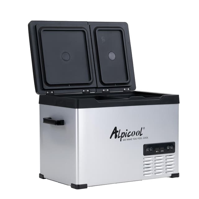 🌬️🧊 Alpicool T36 36 Liter tragbarer Kühlschrank 12V 24V Kühlbox elektrische Gefrierbox klein Gefrierschrank für Auto Camping, LKW, Boot und Steckdose mit USB-Anschluss 40L 🚗🏕️