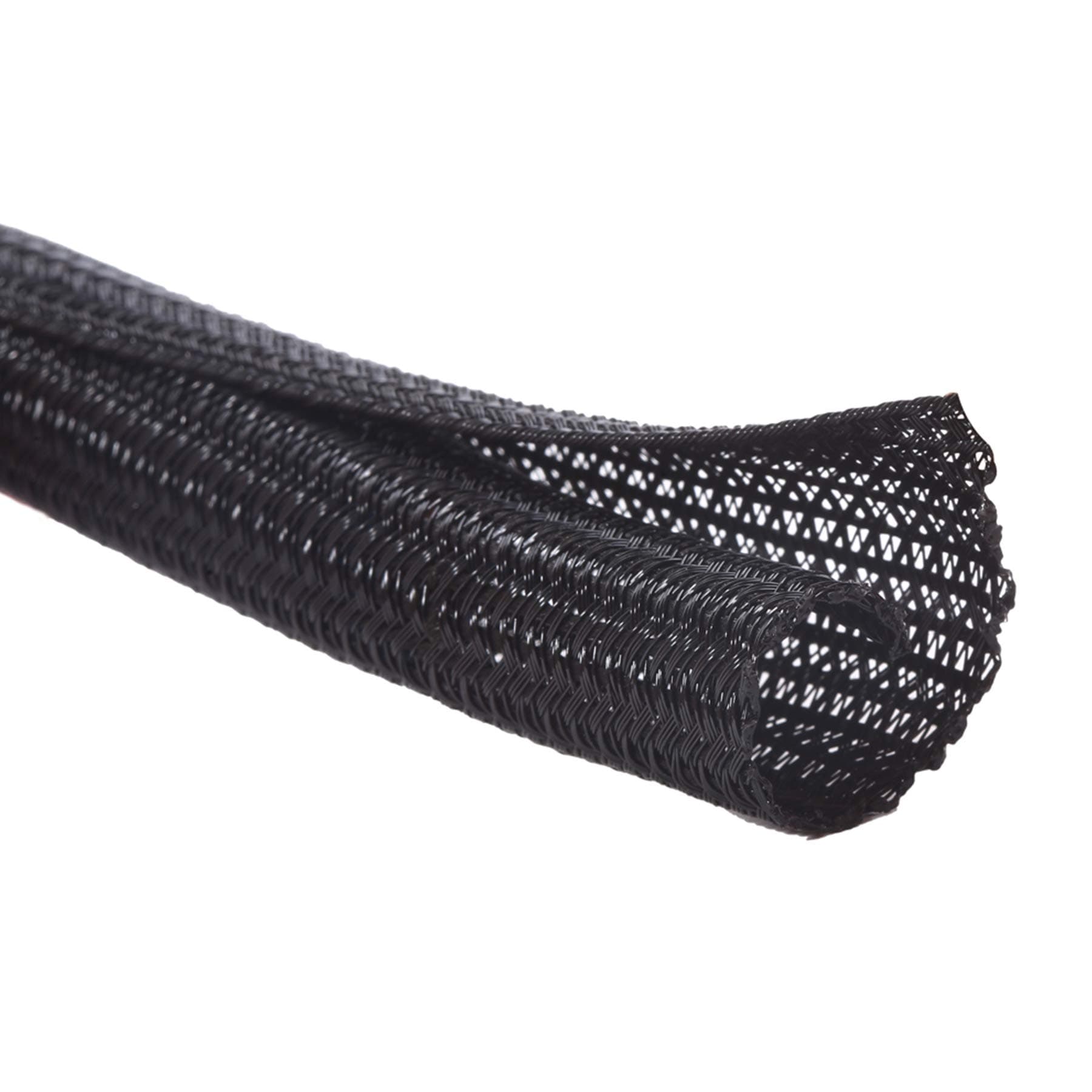 🔌🔗 Alex Tech 13mm-3.1m selbstschließender Kabelschlauch gewebter Kabelmantel Schwarz