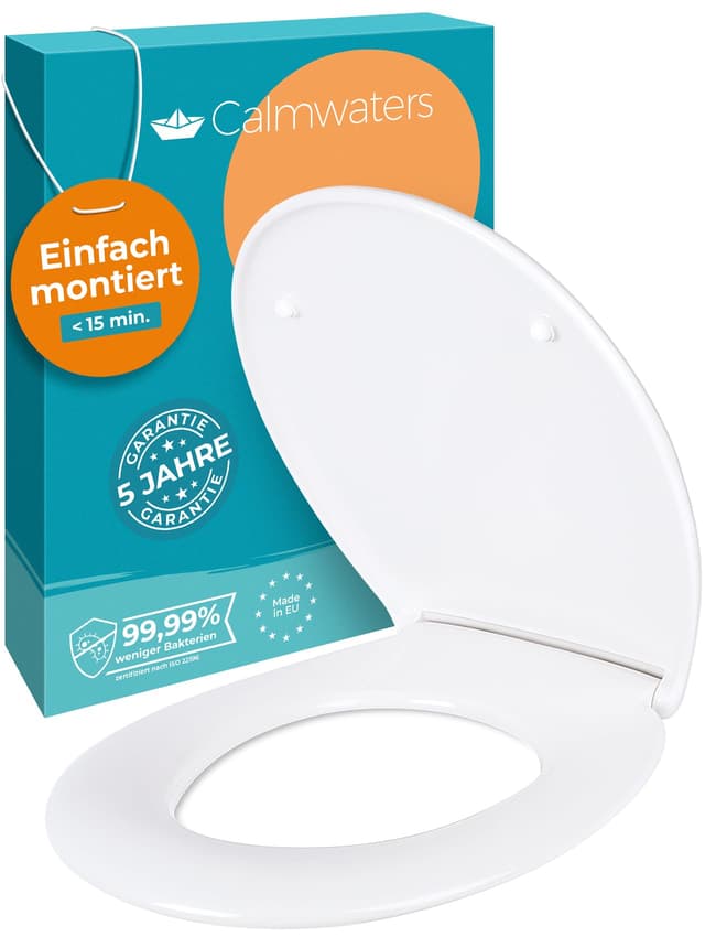 Calmwaters® Toilettendeckel mit Absenkautomatik 💙 Made in EU 💙
