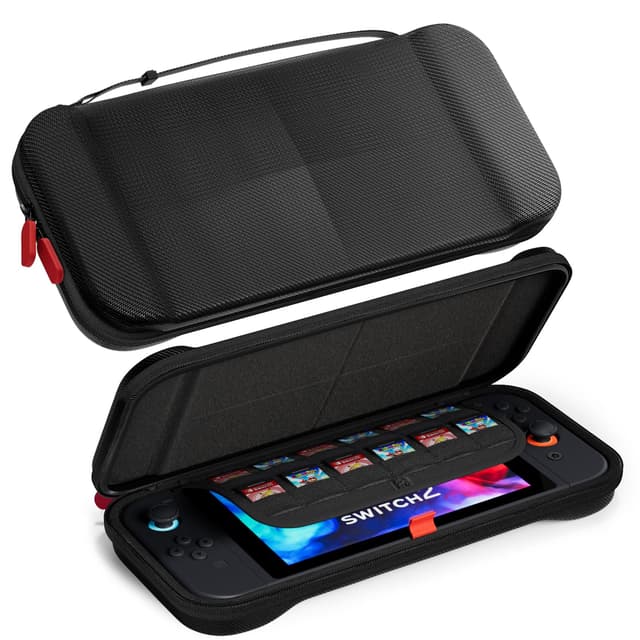 🎮 ProCase Leicht Tragetasche für 2025 Nintendo Switch 2 - Schwarz, schlank A-Schwarz
