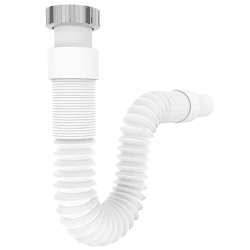 🚿 VARIOSAN Flexibler Ablaufschlauch 13972, 1 1/4" x 32 mm, Siphon/Geruchsverschluss für Waschbecken Angebot bei HelloDeals