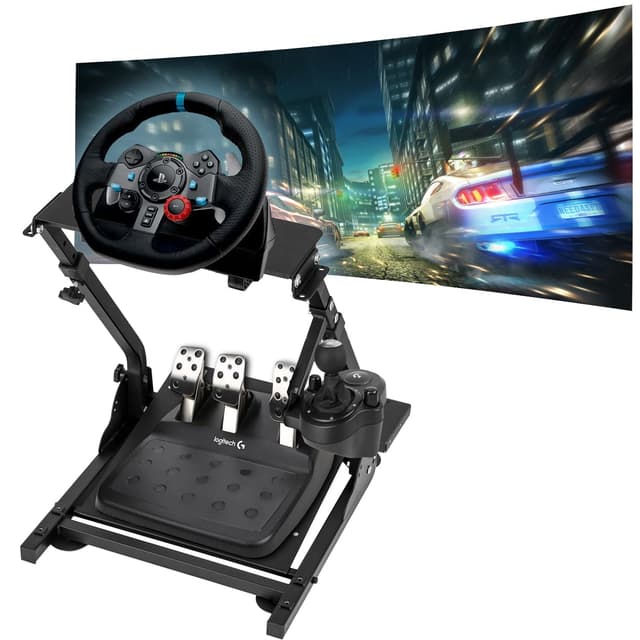 🎮 Lenkradständer für G29 G920 G923 inkl. Schaltgetriebe, Thrustmaster T150 T500 T300 TX TH8A, Clubsport, komplett verstellbar, faltbar