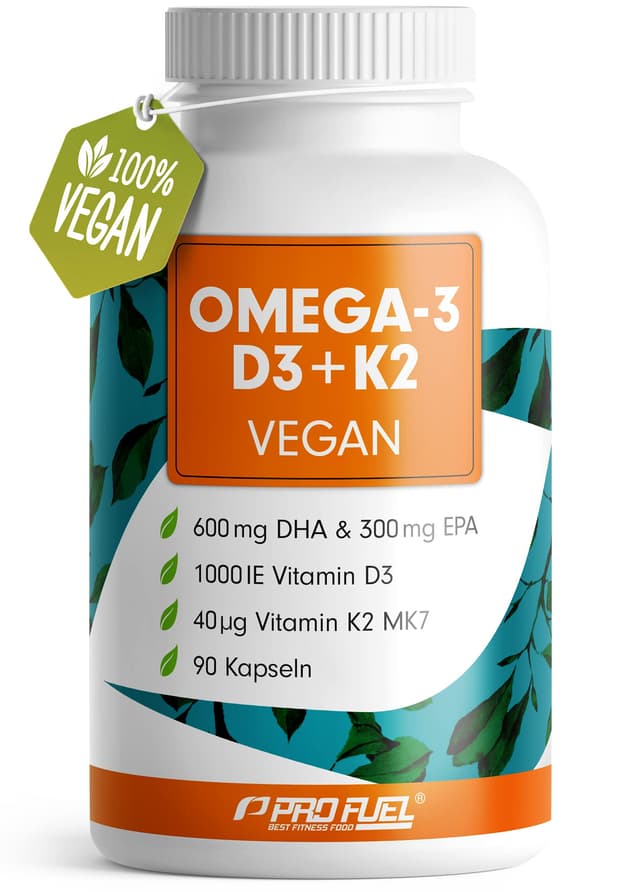 O3 D3 K2 Vegan Essentials - Omega-3 Kapseln hochdosiert