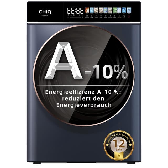 CHiQ CW106581AX Waschmaschine 10 kg Schwarz/Grau | A-10% 🌟👚🧼