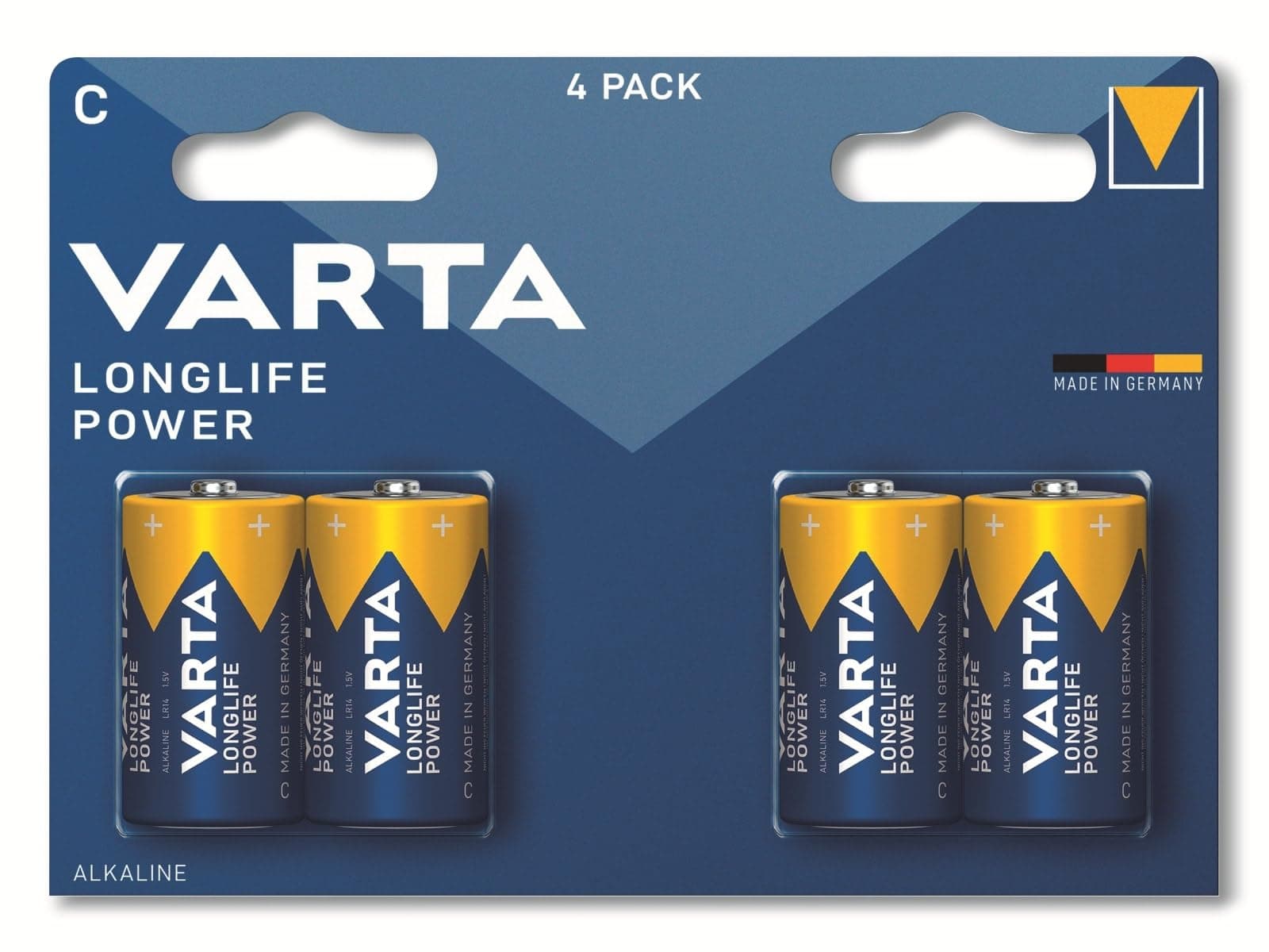 🔋 VARTA Batterien C Baby, 4 Stück, Longlife Power, Alkaline, 1,5V 🇩🇪