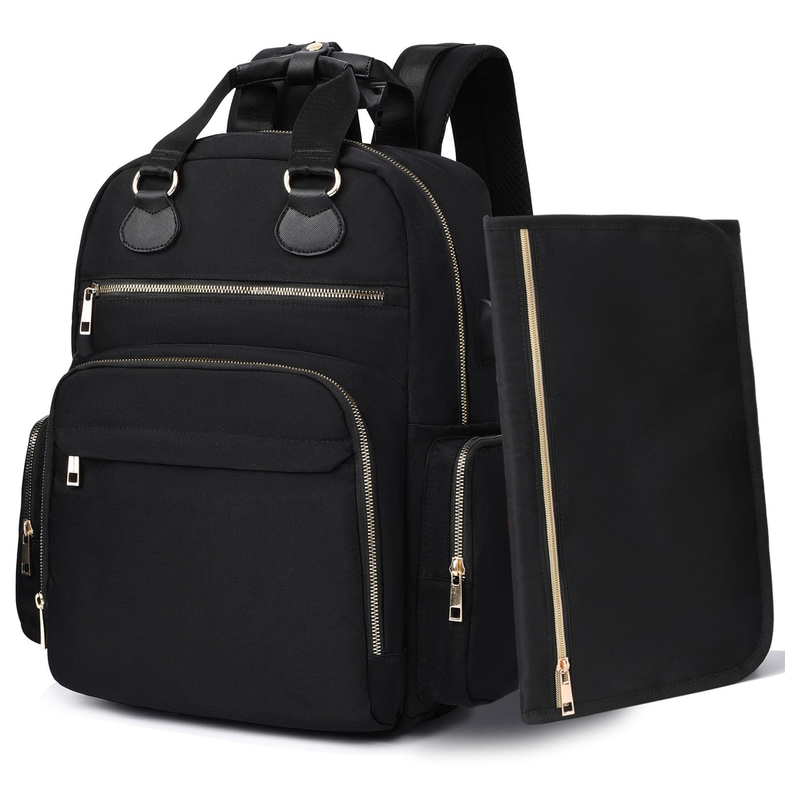 MISS FONG Wickeltasche Wickelrucksack Rucksack mit 17 Organizer 🎒