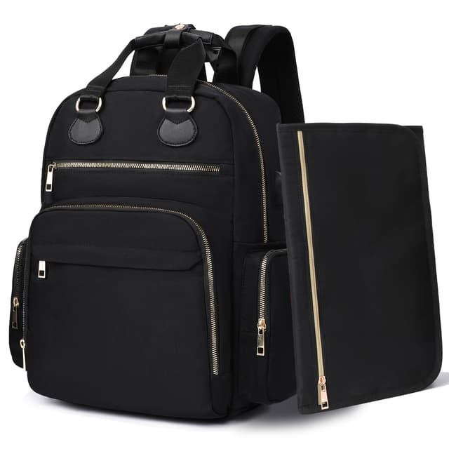MISS FONG Wickeltasche Wickelrucksack Rucksack mit 17 Organizer 🎒