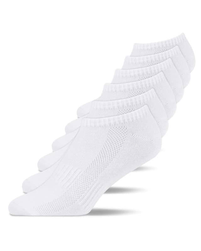 🧦 Snocks Sneaker Socken Herren & Damen 6er Set Gr. 35-50 6x Weiß 39-42