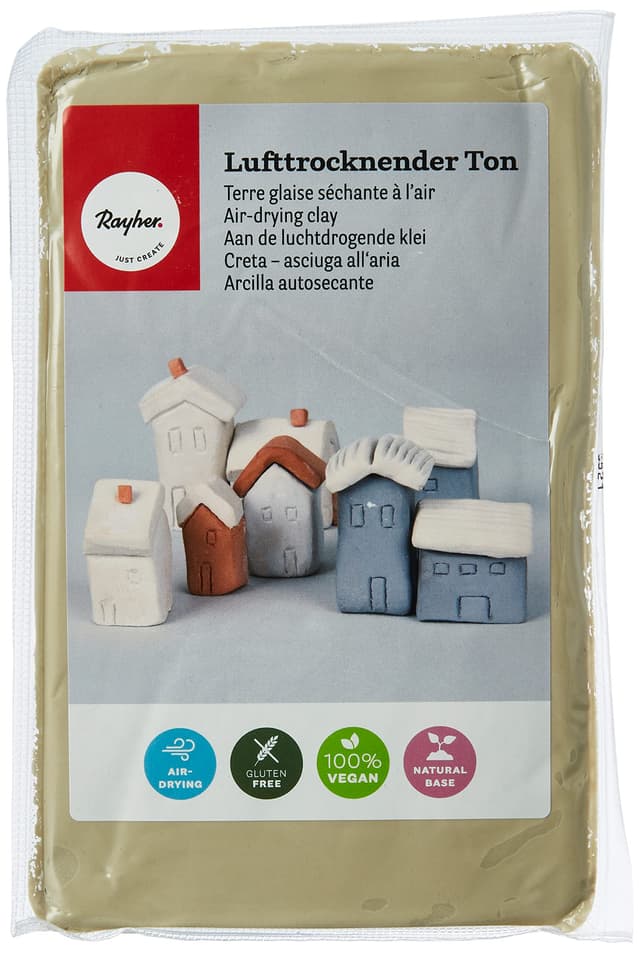 Rayher Lufttrocknender Ton, Beige, 1 kg 🎨🏺