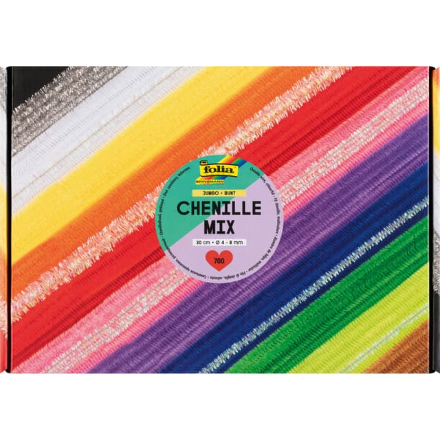 🎨🎉 Angebot: Folia 778709 - Chenille Mix JUMBO BUNT, 700 Pfeifenputzer in 13 Farben! 🎨🎉