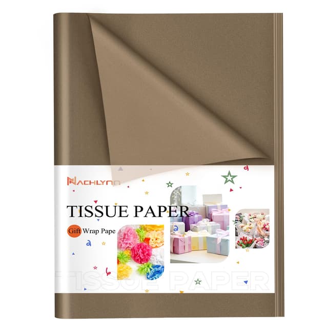 NACHLYNN 60 Blatt Braun Tissue Paper Bulk 14 x 20 Zoll 🎁🎨🎉