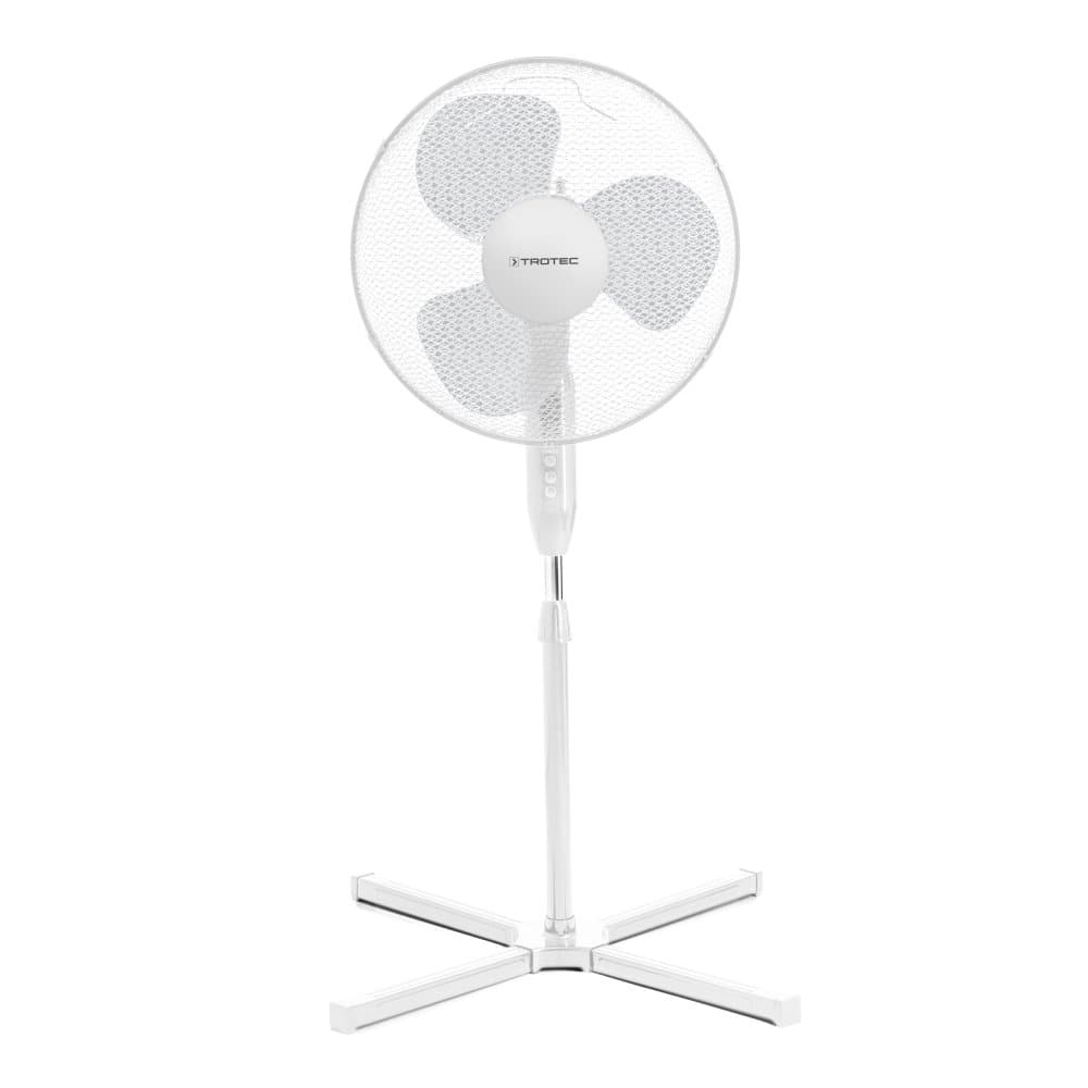 🌀🌬️ TROTEC Standventilator TVE 15 S – 40 Watt, oszillierend 80°, 3 Stufen, Ø 40 cm, höhenverstellbar, leise, weiß 🌀🌬️