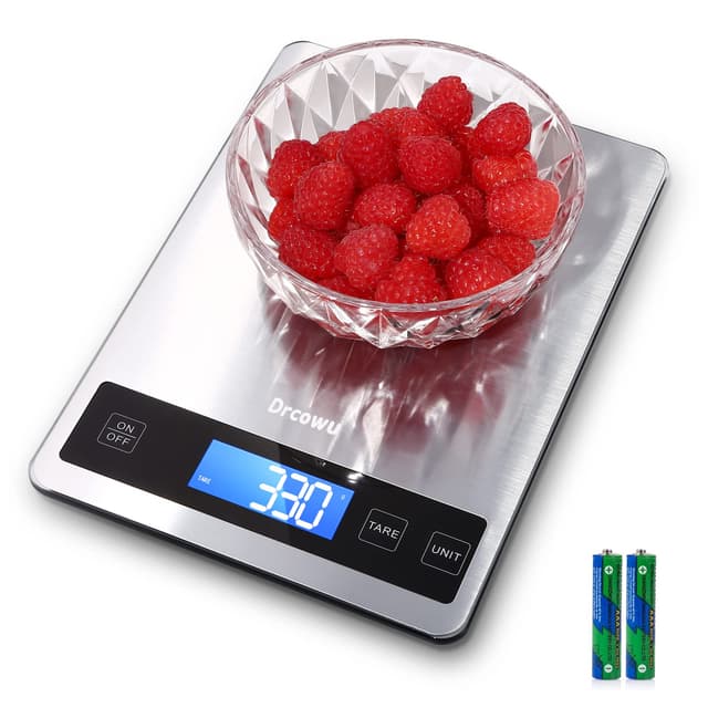 Drcowu Küchenwaage Digitale 15 kg 🍲🔢