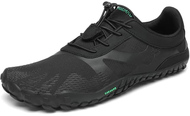 👟 SAGUARO Unisex Minimalistische Barfußschuhe Traillaufschuhe 43 EU Tinte Schwarz - Angebot!