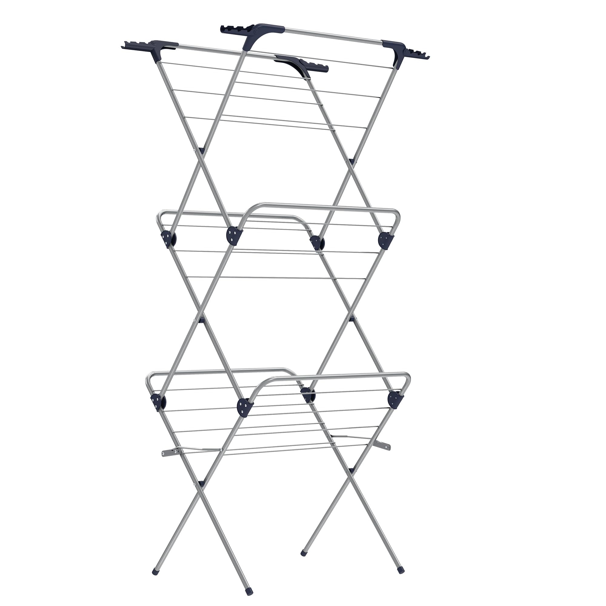 SONGMICS Wäscheständer, Standtrockner klappbar, kompakt, platzsparend, Stahlrahmen, 42 x 62,5 x 150 cm, 15 m Platz 🌞👗