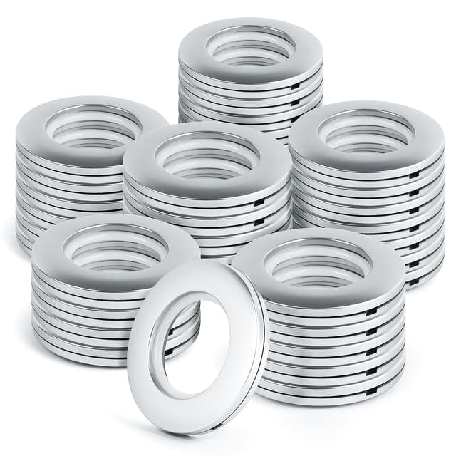 32 PCS Gardinenringe Gardinen Ösen Kunststoff Vorhangringe 🏡