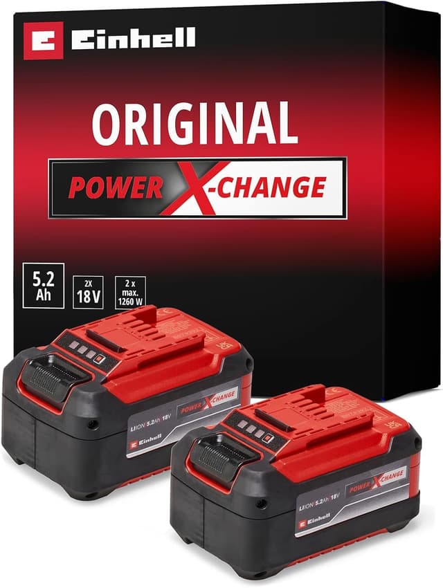 🔋🔋 Original Einhell Akku PXC-Twinpack 5,2 Ah Power X-Change 2x 5.2 Ah Plus Akku