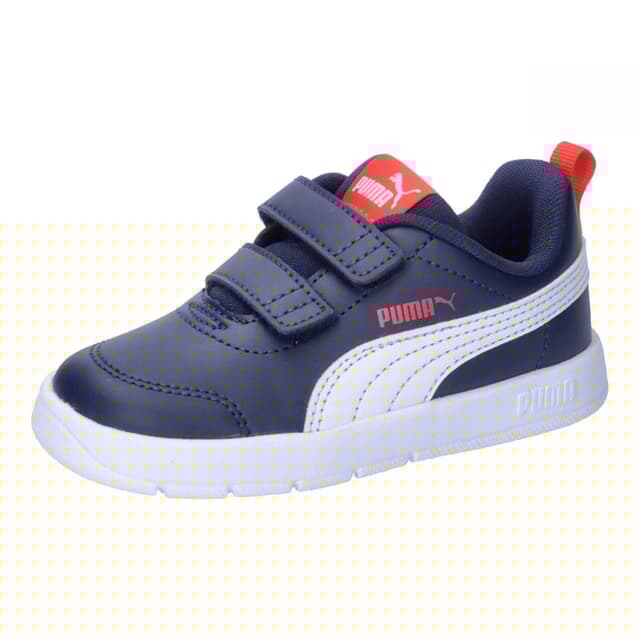 👟 PUMA Unisex Kinder Courtflex V3 V Inf Sneaker 24 EU Puma Navy Puma White Puma Red - Nur 22.99€ & Gratis Versand! 👟