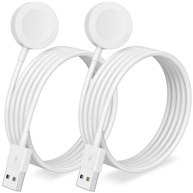 🔋 2 Pack Ladekabel für Apple Watch Ladegerät USB Schnellladegerät iWatch Ladegerät