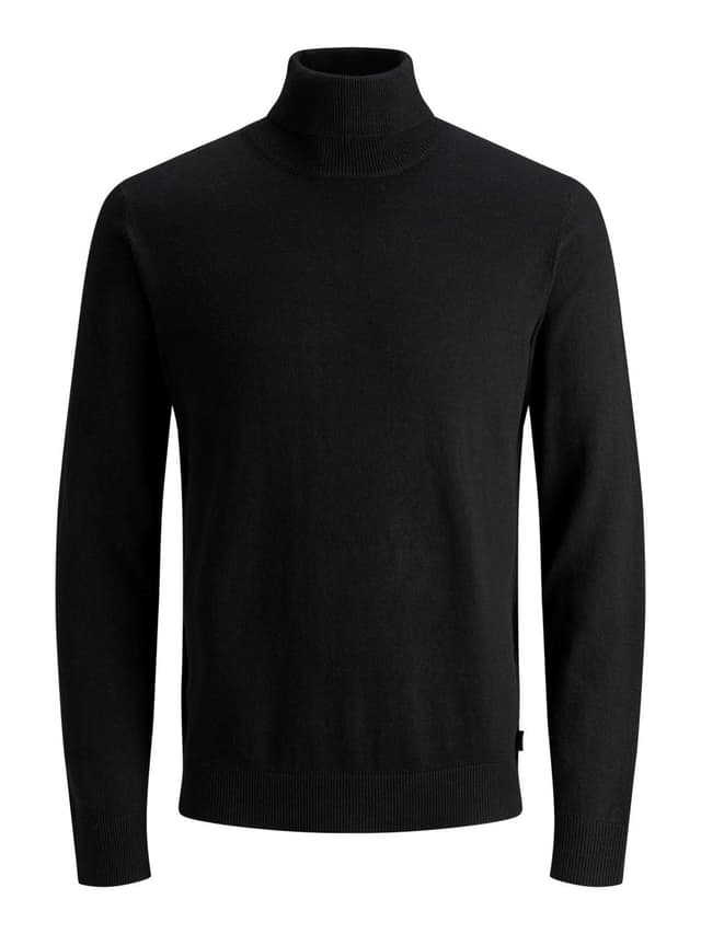 🔥 Angebot: JACK & JONES Emil Strickrollkragenpullover L Schwarz