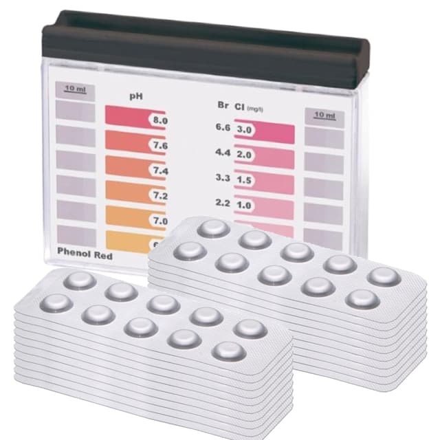 🌊🧪 Wassertester für Chlor und pH-Wert mit 200 Tabletten 🌡️
